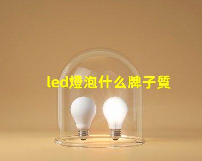 led燈泡什么牌子質(zhì)量好高質(zhì)量LED燈泡品牌推薦