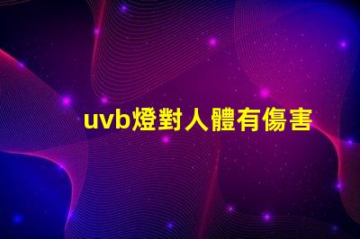 uvb燈對人體有傷害嗎深入解析UVB燈對皮膚健康的影響
