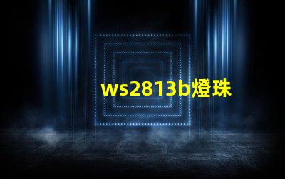 ws2813b燈珠