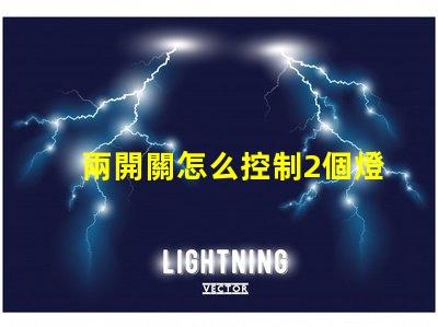 兩開關怎么控制2個燈燈光控制方案及其應用