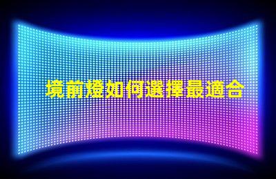 境前燈如何選擇最適合的境前燈以提升項目價值