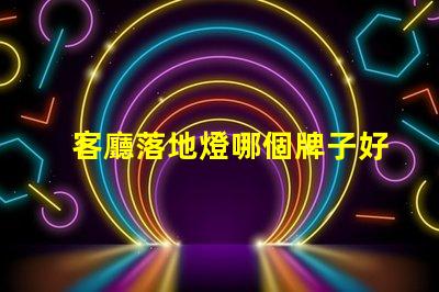 客廳落地燈哪個牌子好優質落地燈品牌推薦與比較