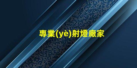 專業(yè)射燈廠家選擇優(yōu)質(zhì)射燈的關(guān)鍵因素是什么