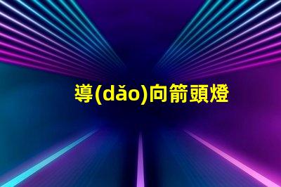 導(dǎo)向箭頭燈提高安全性的關(guān)鍵燈具選擇