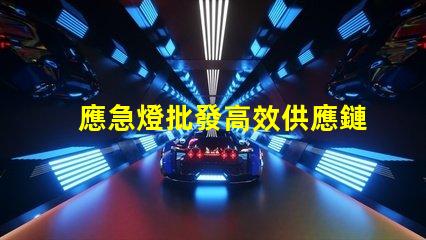 應急燈批發高效供應鏈助力企業節省成本