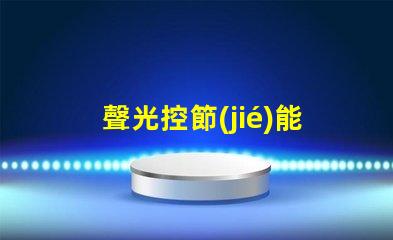 聲光控節(jié)能開關(guān)探索如何提高您的能源效率