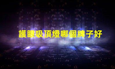 護眼吸頂燈哪個牌子好優質護眼燈具選擇指南