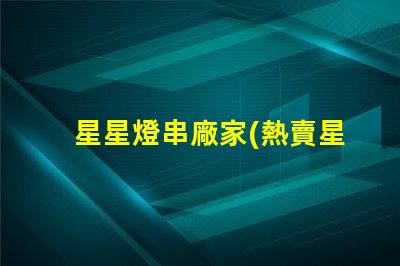 星星燈串廠家(熱賣星星燈串供應商)